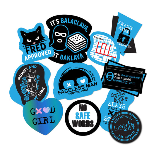 (10-Pack) Lights Out Decals