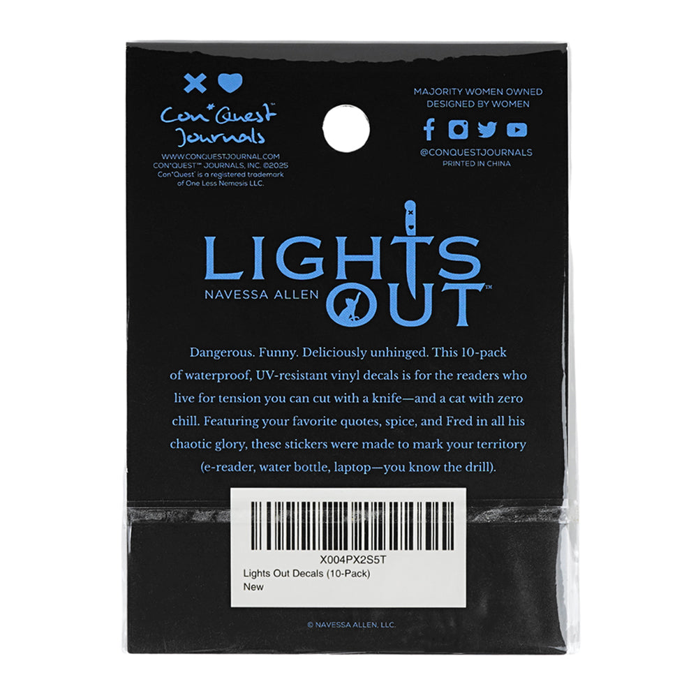 (10-Pack) Lights Out Decals