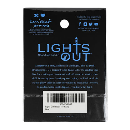 (10-Pack) Lights Out Decals