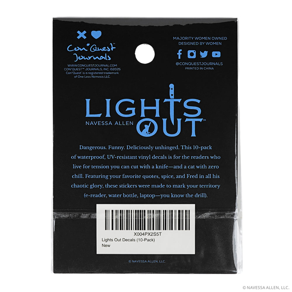 (10-Pack) Lights Out Decals