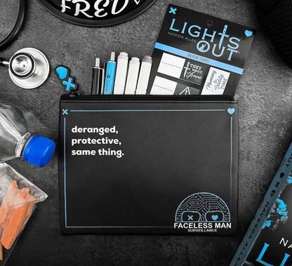 Lights Out: Faceless Man Surveillance Pen & Pencil Pouch