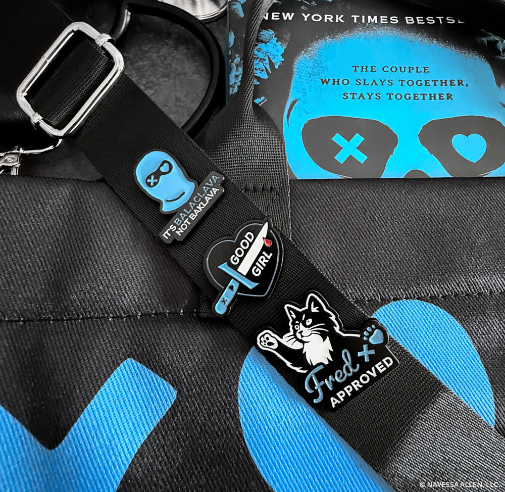 Lights Out Tote Bag, Enamel Pins & Pencil Pouch Bundle