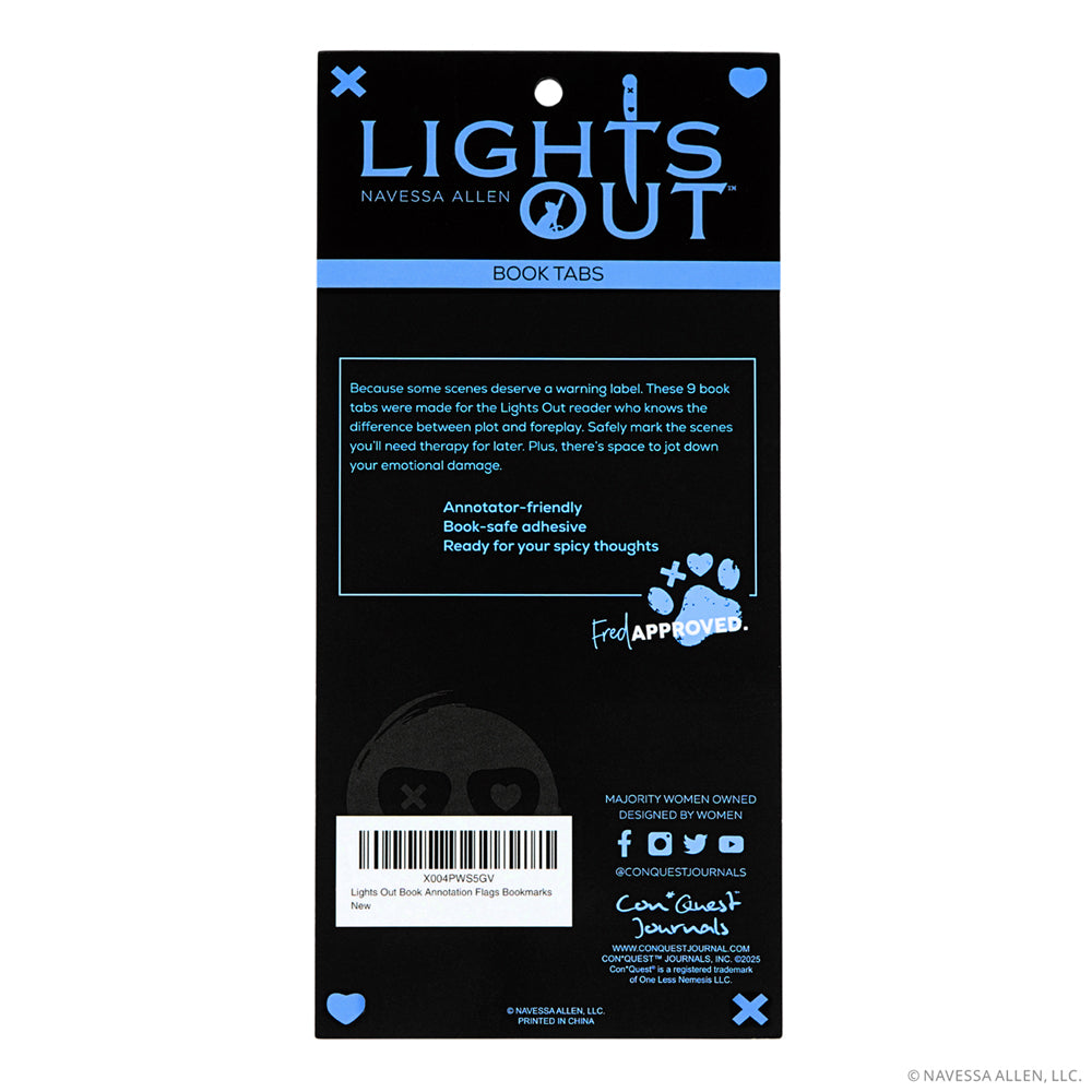 Lights Out Reading & Journaling Bundle (Journal, Annotation Book Flags & Magnetic Bookmarks)