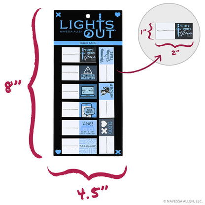 Lights Out Reading & Journaling Bundle (Journal, Annotation Book Flags & Magnetic Bookmarks)