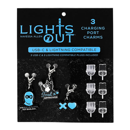 Lights Out Dust Plug Charms (3-Pack)