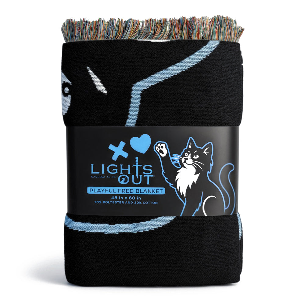 Official Navessa Allen Lights Out: Fred Woven Throw Blanket