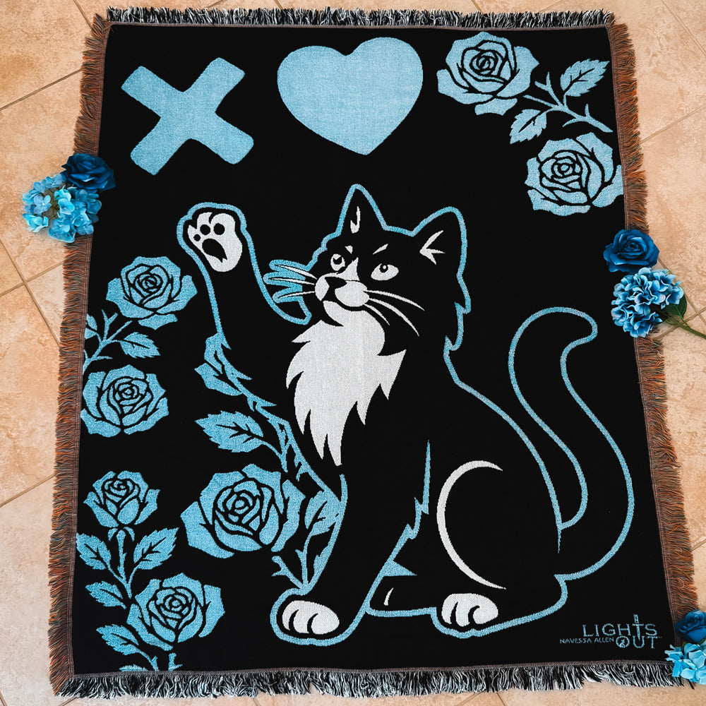 Official Navessa Allen Lights Out: Fred Woven Throw Blanket