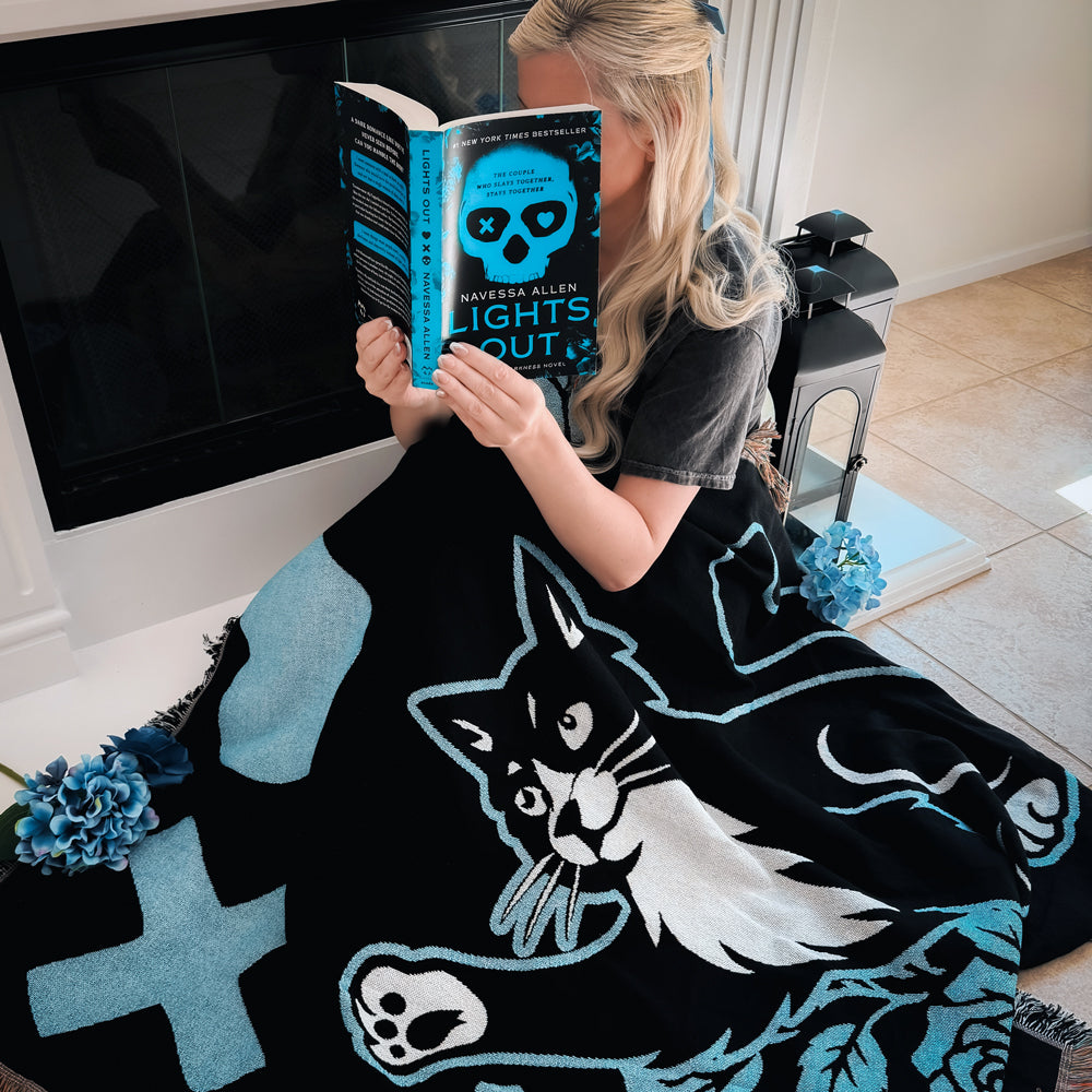 Official Navessa Allen Lights Out: Fred Woven Throw Blanket