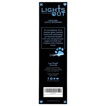 Lights Out: Good Girl Transparent Acrylic Bookmark