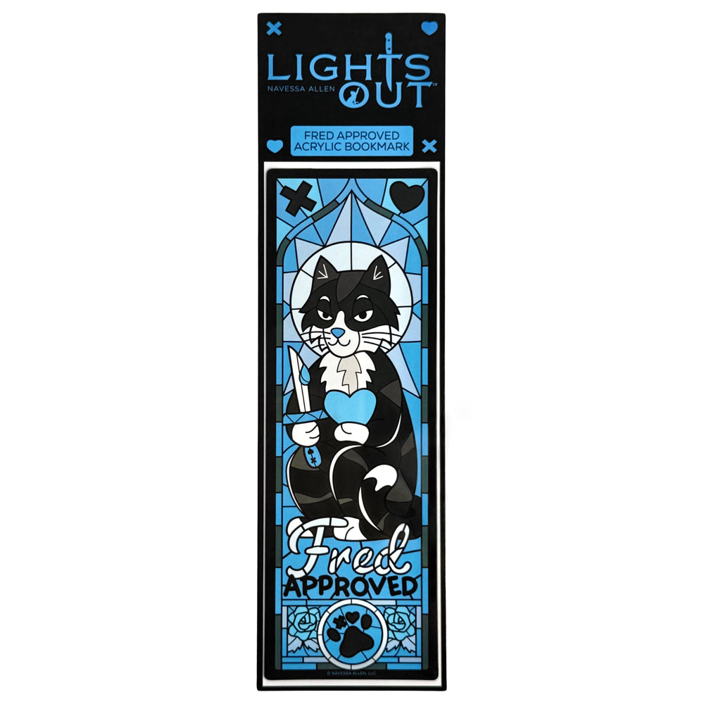 Lights Out: Fred Approved Transparent Acrylic Bookmark