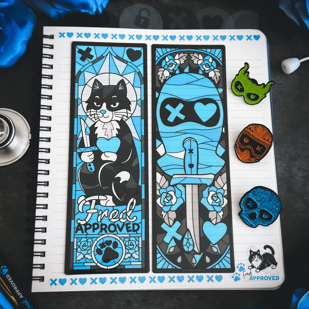 Lights Out: Fred Approved Transparent Acrylic Bookmark