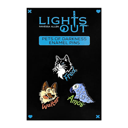 Into Darkness Series: Pets of Darkness Enamel Pins (3-Pack)