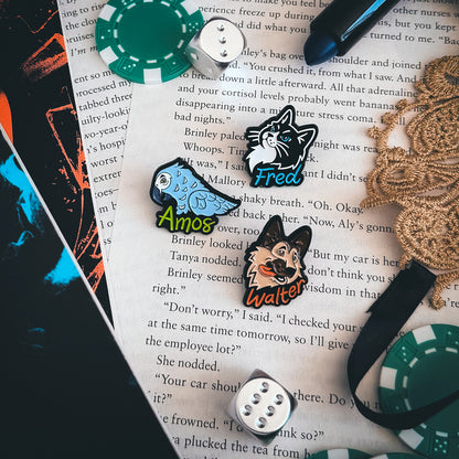 Into Darkness Series: Pets of Darkness Enamel Pins (3-Pack)