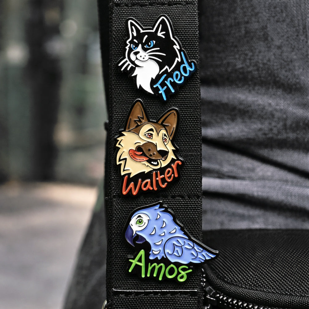 Into Darkness Series: Pets of Darkness Enamel Pins (3-Pack)