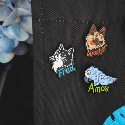 Into Darkness Series: Pets of Darkness Enamel Pins (3-Pack)
