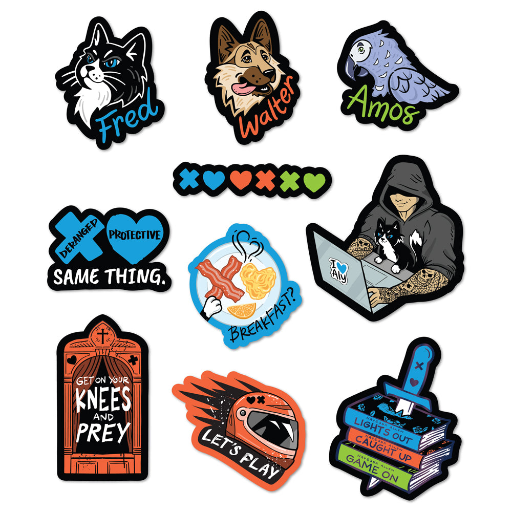 (10-Pack) Into Darkness Series Decals