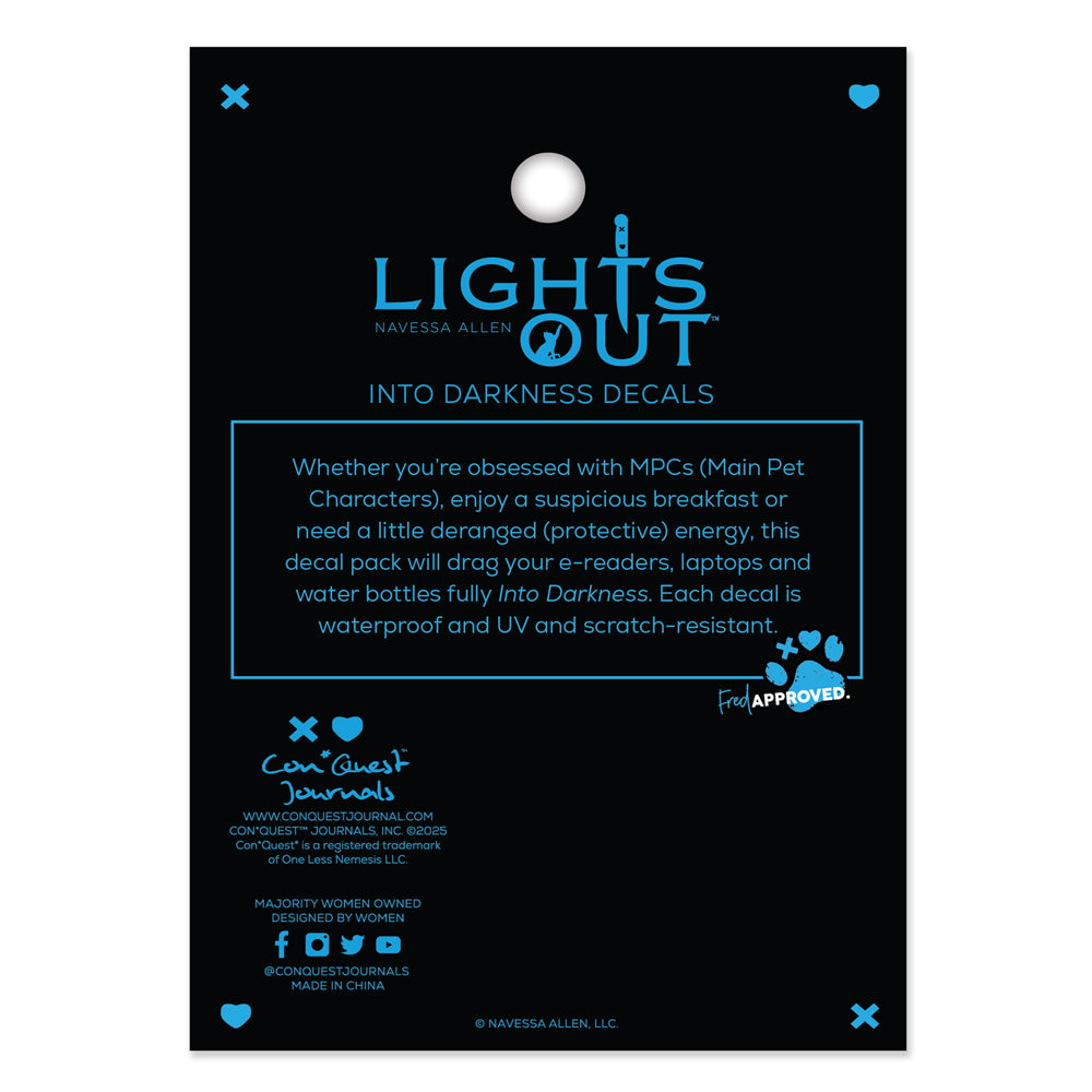 (10-Pack) Into Darkness Series Decals