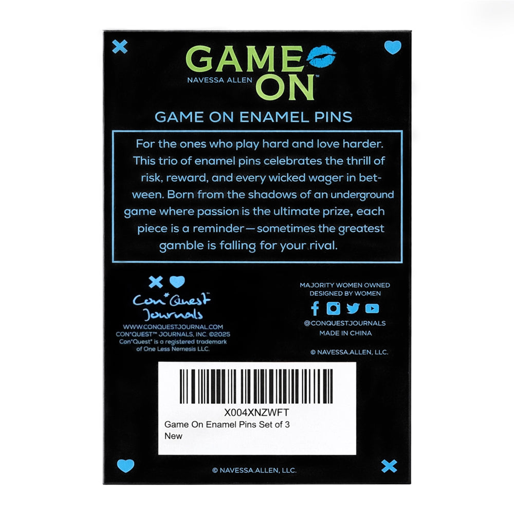 Game On Enamel Pins (3-Pack)
