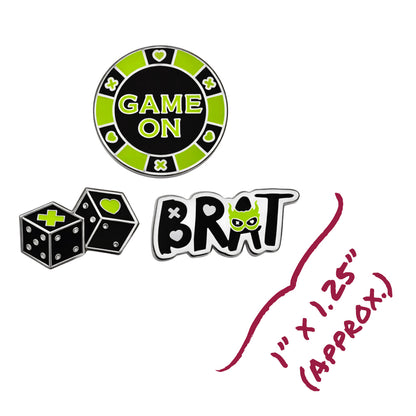 Game On Enamel Pins (3-Pack)