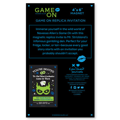 Game On: Replica Invitation Magnet (4'' x 6'')