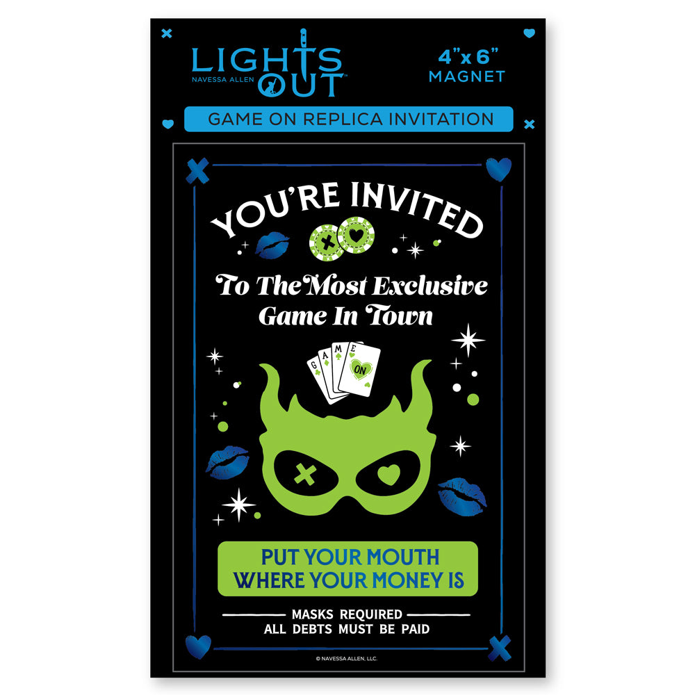 Game On: Replica Invitation Magnet (4'' x 6'')