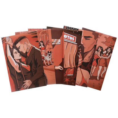 Caught Up Book Scene Illustrations (6-Pack) (ConQuest Journals Exclusive)