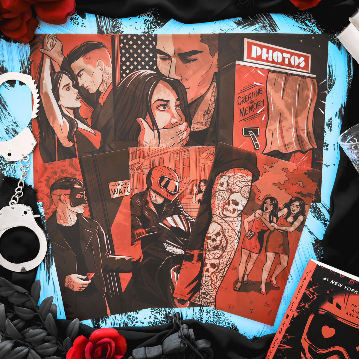 Caught Up Book Scene Illustrations (6-Pack) (ConQuest Journals Exclusive)