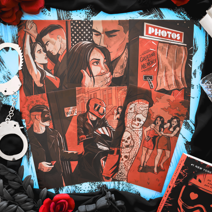 Caught Up Book Scene Illustrations (6-Pack) (ConQuest Journals Exclusive)