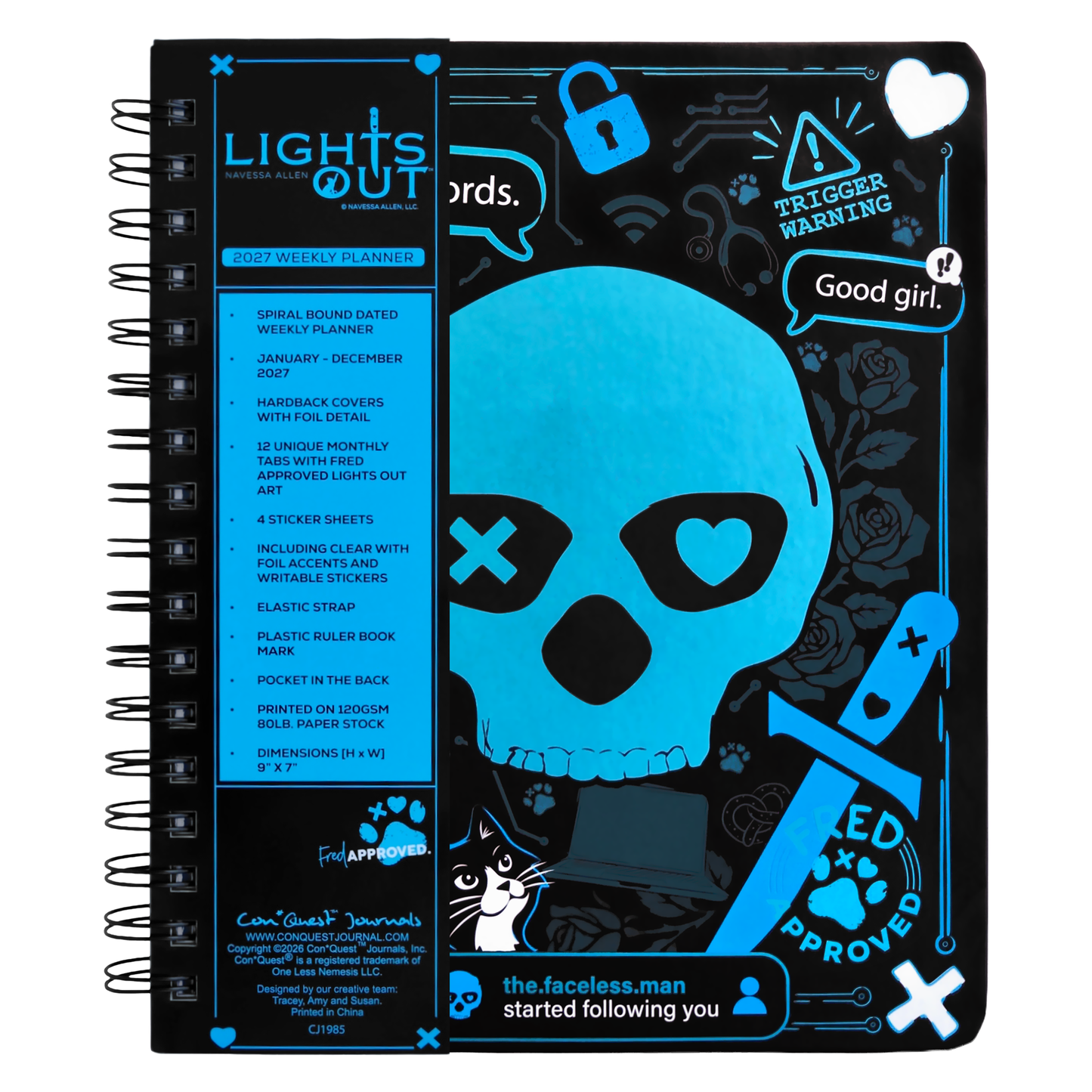[COMING SOON] Lights Out 2027 Weekly Planner, Personal Organizer