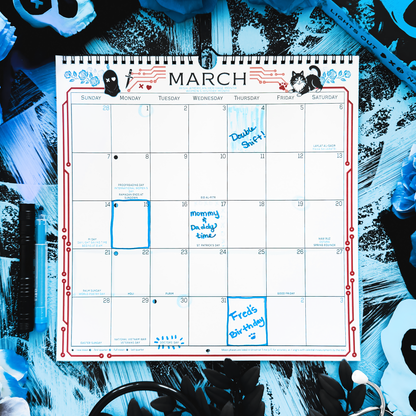 [COMING SOON] Lights Out 2027 Spiral Wall Calendar
