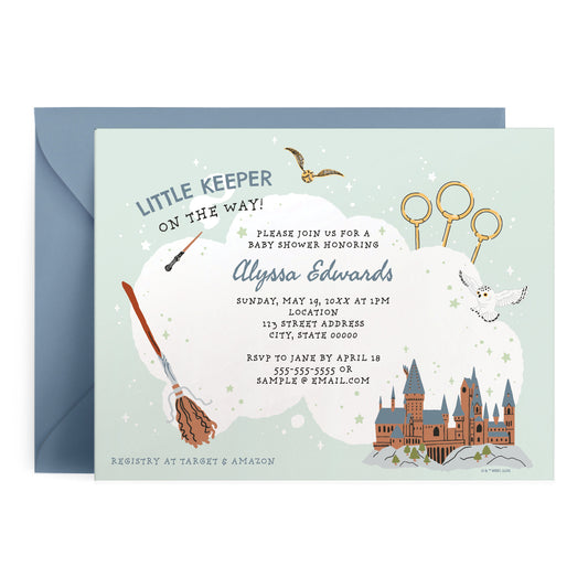 Harry Potter Little Keeper Personalized Baby Shower Invitations