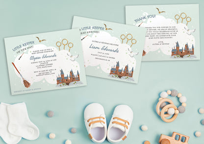 Harry Potter Little Keeper Personalized Baby Birth Announcements