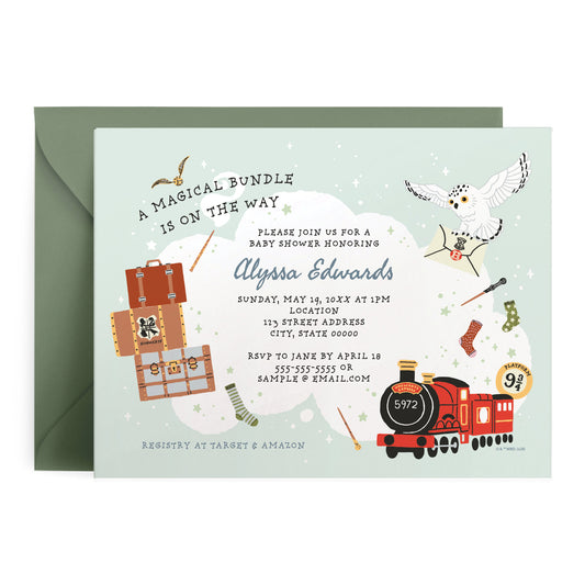 Harry Potter Magical Bundle Personalized Baby Shower Invitations