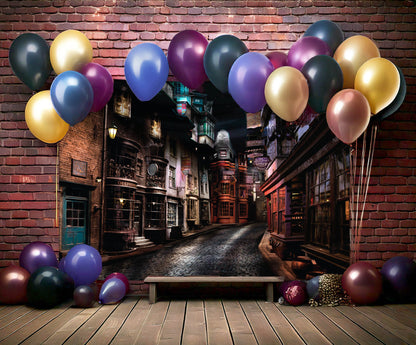 Harry Potter Diagon Alley Backdrop Wall Banner (5ft x 7ft)