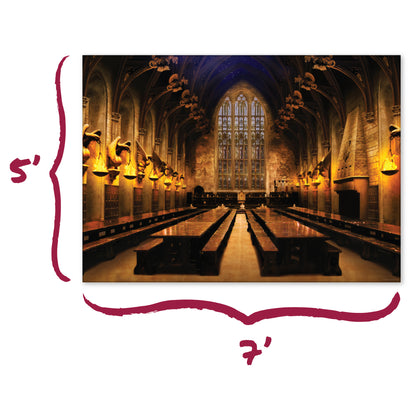 Harry Potter Hogwarts Great Hall Backdrop Wall Banner (5ft x 7ft)