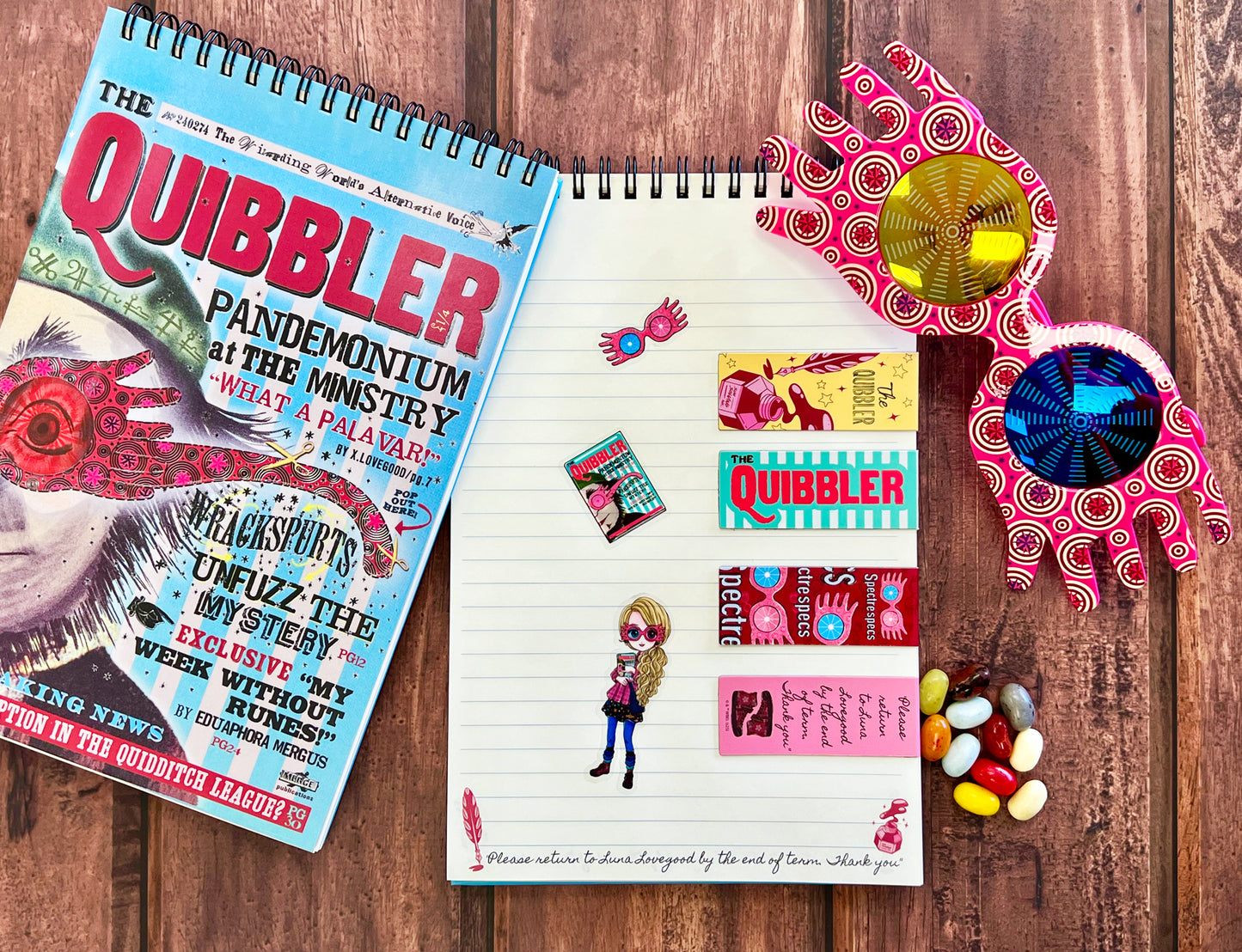 Harry Potter The Quibbler Magnetic Bookmarks (4-Pack)