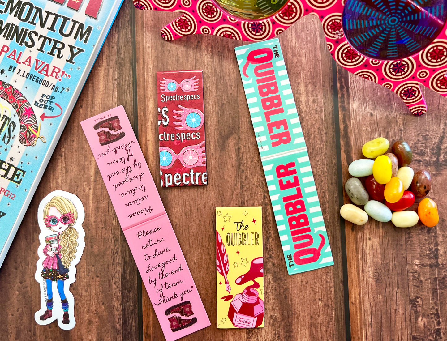 Harry Potter The Quibbler Magnetic Bookmarks (4-Pack)