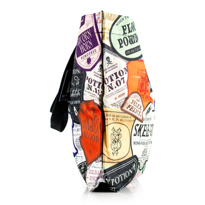 Harry Potter Deathly Hallows Leather Wrap Journal & Potions Labels Tote Bag Bundle