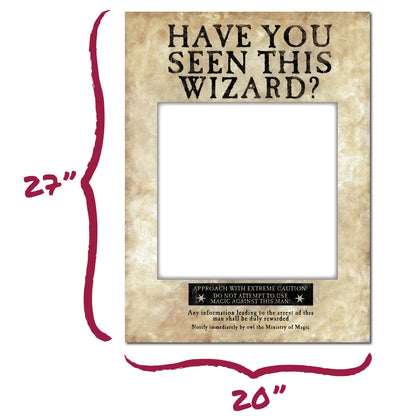 Harry Potter Party Decor & Photo Prop Bundle (Have You Seen This Wizard? Photo Prop, Location Directional Signs & Large Quidditch Banner Flag Set)
