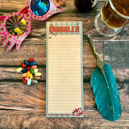 Harry Potter The Quibbler List Notepad (3.5'' x 9'')