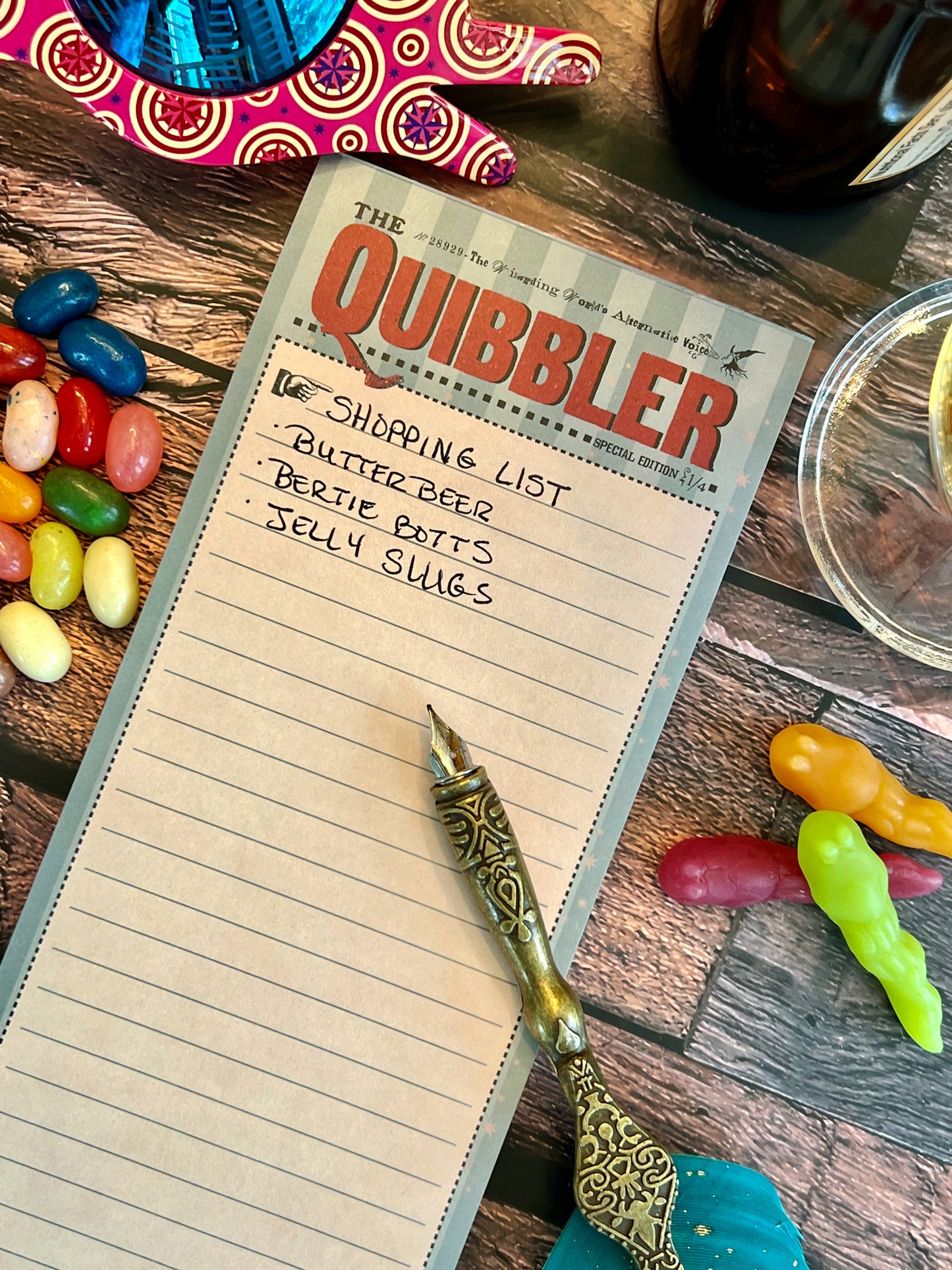 Harry Potter The Quibbler List Notepad (3.5'' x 9'')