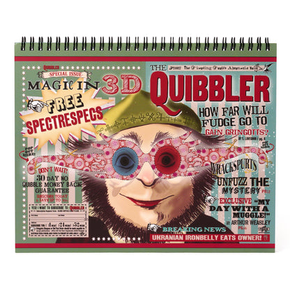 Harry Potter The Quibbler Top-Spiral Undated Weekly Planning Notepad (8'' x 10'')