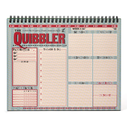 Harry Potter The Quibbler Top-Spiral Undated Weekly Planning Notepad (8'' x 10'')