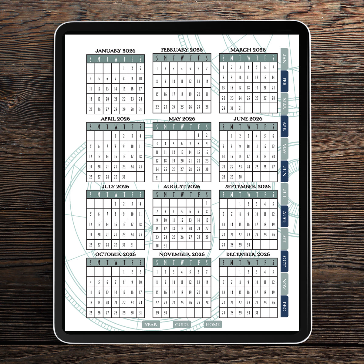 Harry Potter Enchanted Days 2026 Weekly Planner [DIGITAL VERSION]