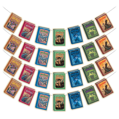 harry potter book cover literary art hanging banners based on books