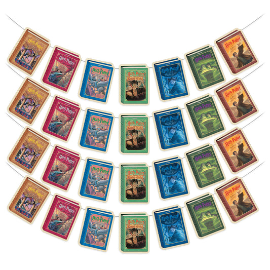 harry potter book cover literary art hanging banners based on books