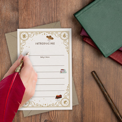 Harry Potter Little Keeper Fill-in-the-Blank Baby Birth Announcement & Envelope Box Set (20-Pack)