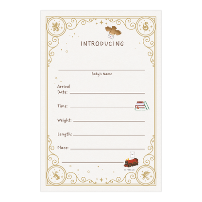 Harry Potter Little Keeper Fill-in-the-Blank Baby Birth Announcement & Envelope Box Set (20-Pack)