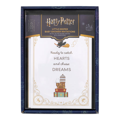 Harry Potter Little Keeper Fill-in-the-Blank Baby Shower Invitation & Envelope Box Set (20-Pack)