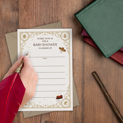 Harry Potter Little Keeper Fill-in-the-Blank Baby Shower Invitation & Envelope Box Set (20-Pack)